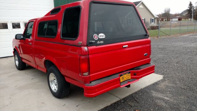 1993 Red Ford F-150 Standard Cab Pickup