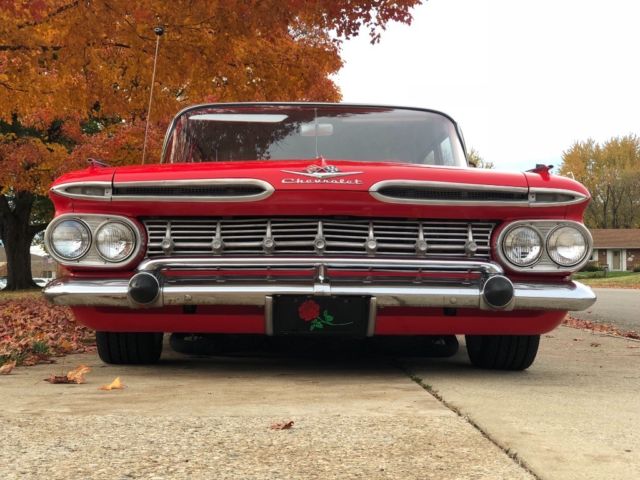 1959 Red Chevrolet Impala Wagon