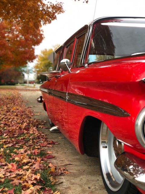 1959 Red Chevrolet Impala Wagon