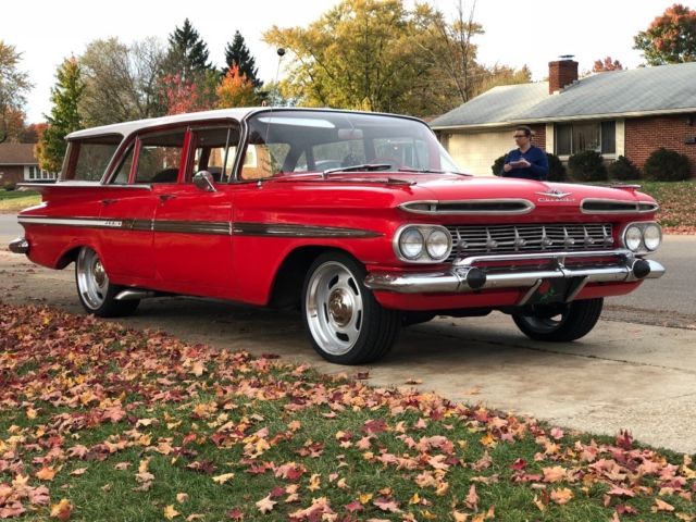 1959 Red Chevrolet Impala Wagon