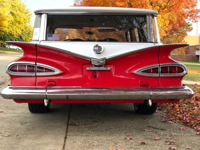 1959 Red Chevrolet Impala Wagon