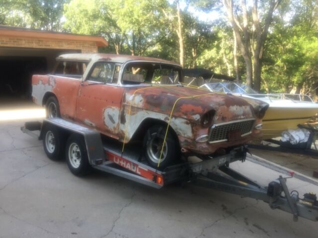 1955 Red Chevrolet Bel Air/150/210