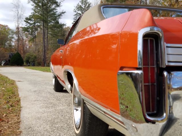 1972 Orange Chevrolet Monte Carlo Coupe