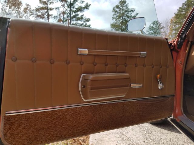 1972 Orange Chevrolet Monte Carlo Coupe