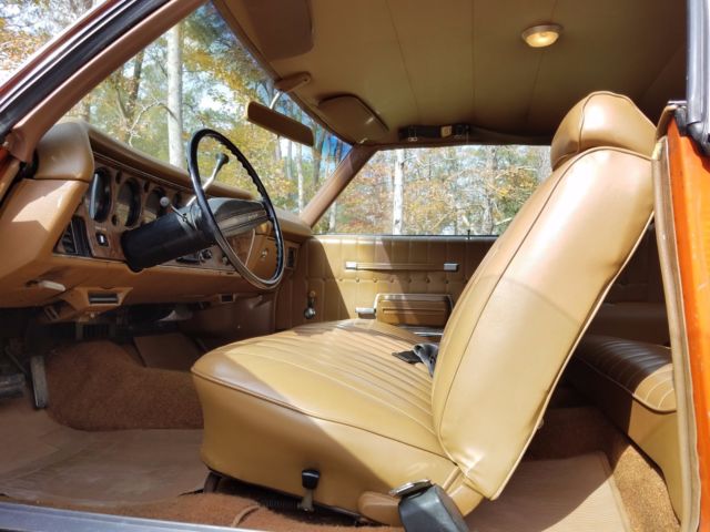 1972 Orange Chevrolet Monte Carlo Coupe