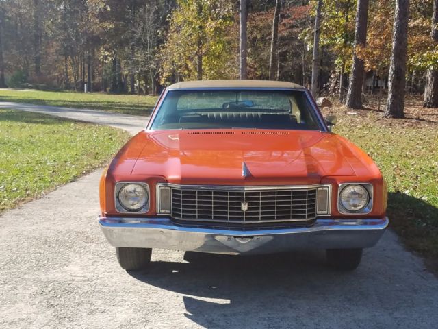 1972 Orange Chevrolet Monte Carlo Coupe