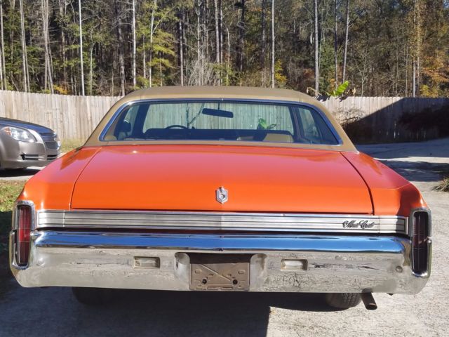 1972 Orange Chevrolet Monte Carlo Coupe