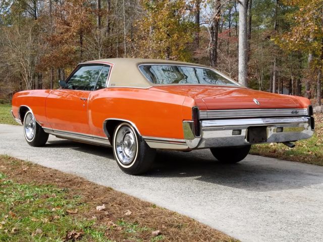 1972 Orange Chevrolet Monte Carlo Coupe
