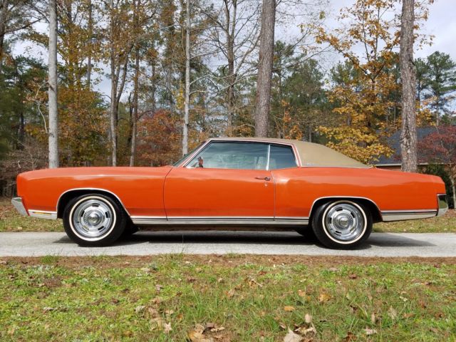 1972 Orange Chevrolet Monte Carlo Coupe