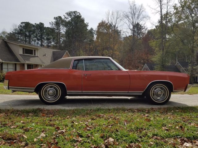 1972 Orange Chevrolet Monte Carlo Coupe