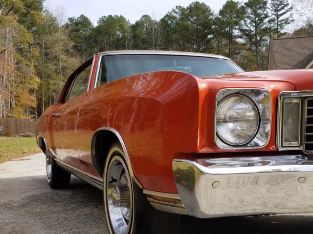 1972 Orange Chevrolet Monte Carlo Coupe