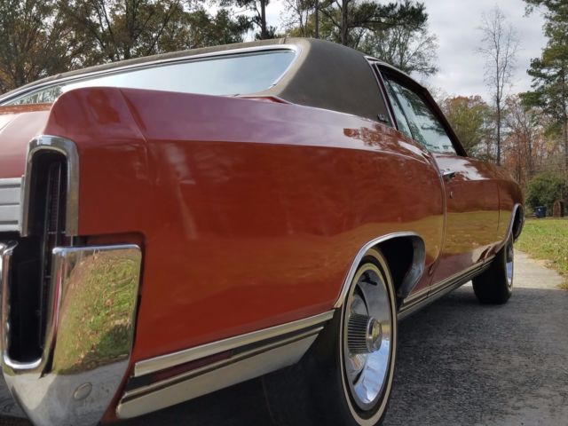1972 Orange Chevrolet Monte Carlo Coupe