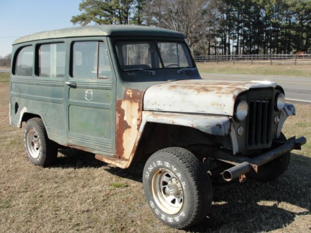 1954 Green Willys Wagon