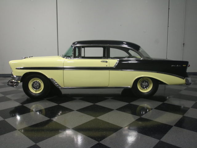 1956 Black Chevrolet Bel Air/150/210 Sedan