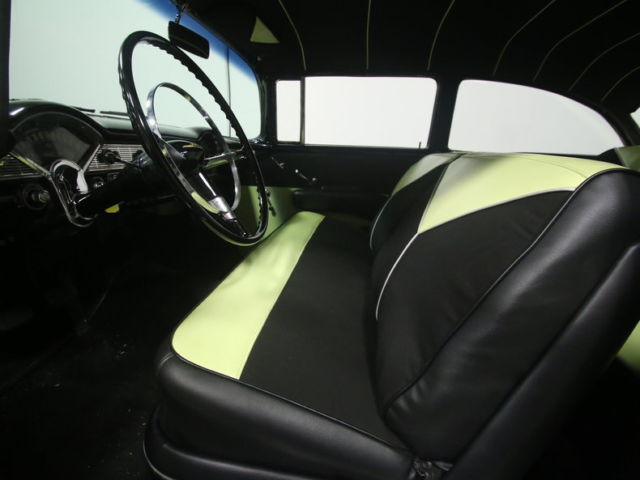 1956 Black Chevrolet Bel Air/150/210 Sedan