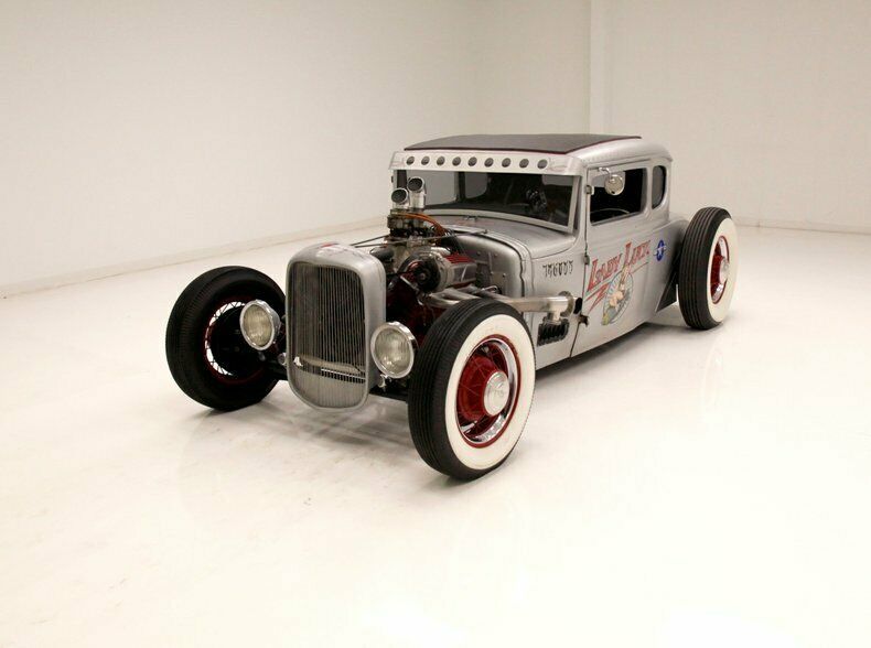 1931 Silver Ford Model A Coupe