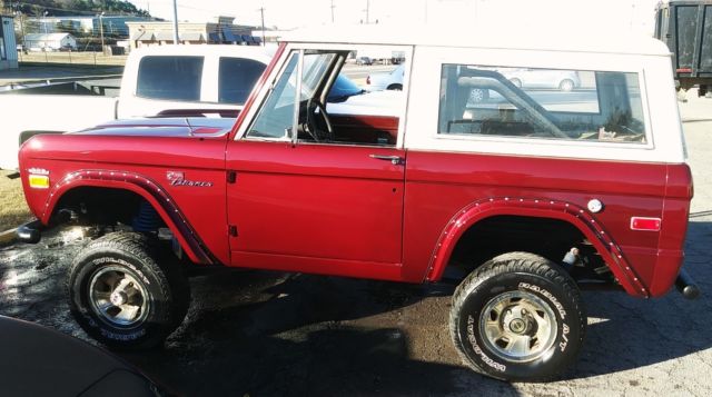 1971 Candy Apple Red Ford Bronco Convertible