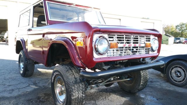 1971 Candy Apple Red Ford Bronco Convertible