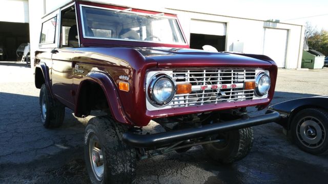 1971 Candy Apple Red Ford Bronco Convertible