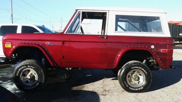 1971 Candy Apple Red Ford Bronco Convertible