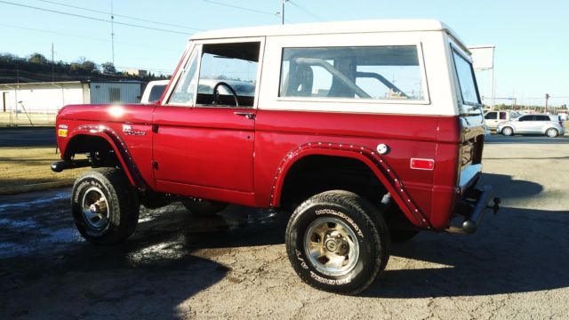 1971 Candy Apple Red Ford Bronco Convertible