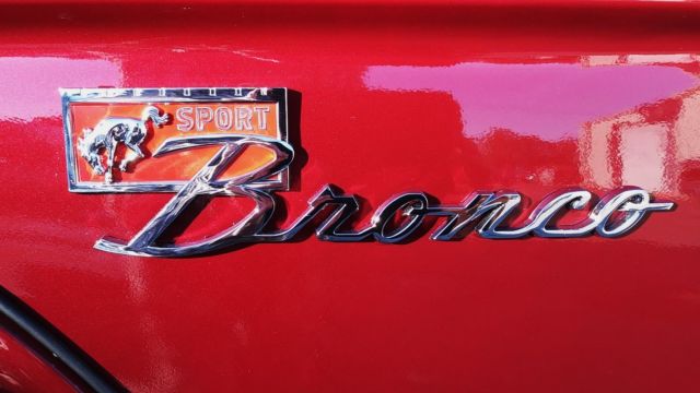 1971 Candy Apple Red Ford Bronco Convertible