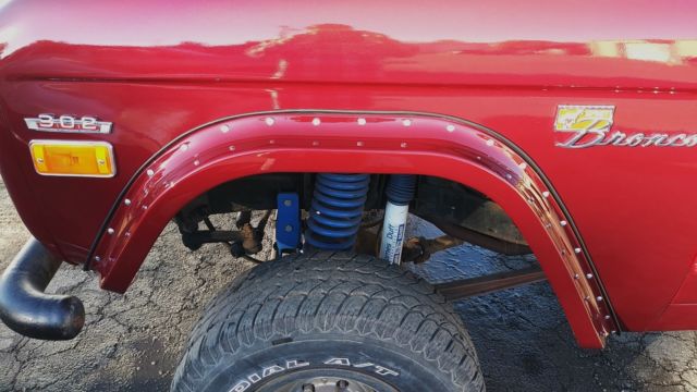 1971 Candy Apple Red Ford Bronco Convertible