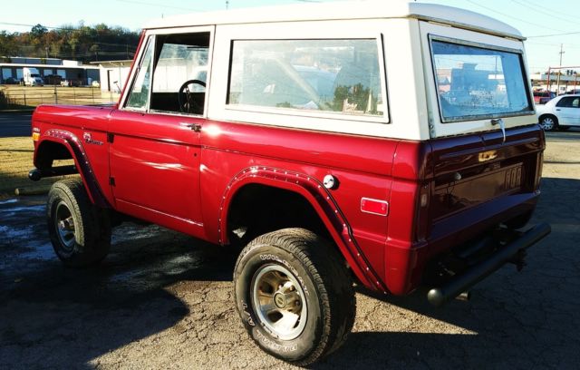 1971 Candy Apple Red Ford Bronco Convertible