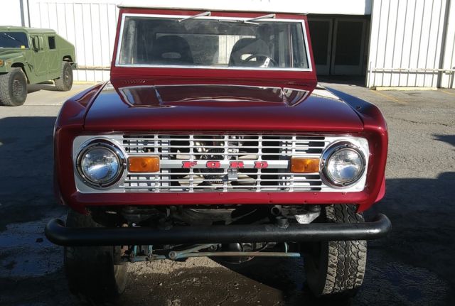 1971 Candy Apple Red Ford Bronco Convertible