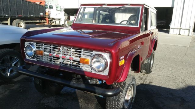 1971 Candy Apple Red Ford Bronco Convertible