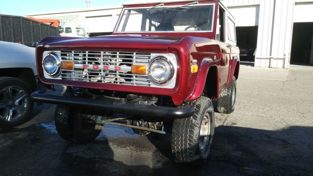 1971 Candy Apple Red Ford Bronco Convertible