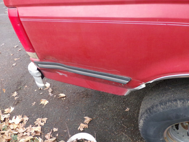 1988 red Ford F-150 Standard Cab Pickup