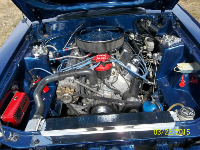 1987 Blue Ford Mustang 2 door