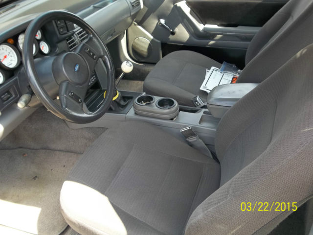 1987 Blue Ford Mustang 2 door