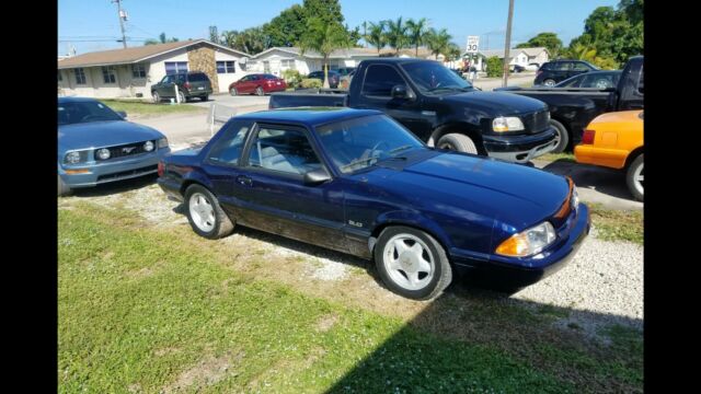 1993 Blue Ford Mustang Coupe