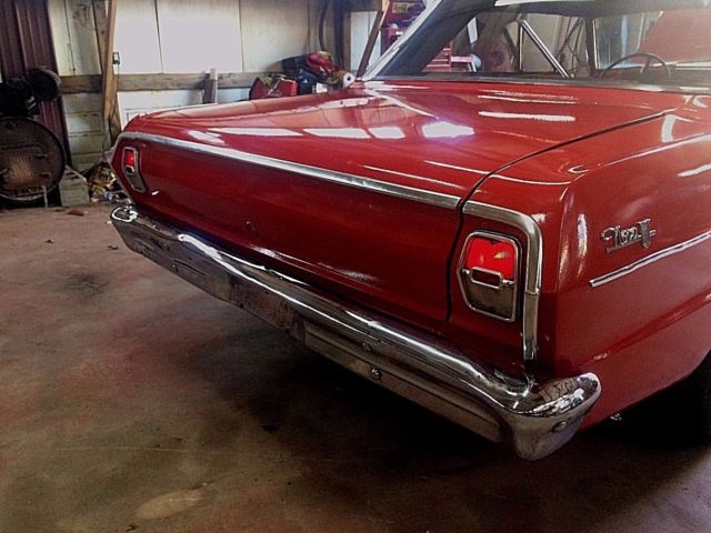 1962 red Chevrolet Nova