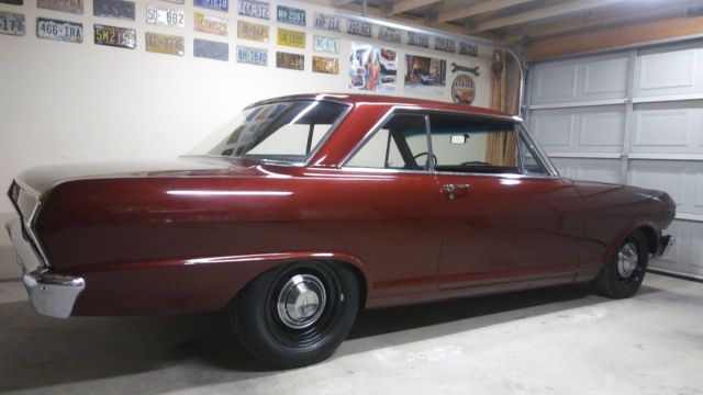 1963 Red Chevrolet Nova Coupe