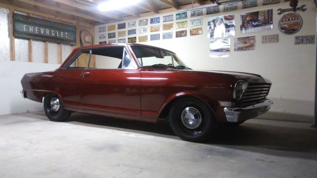 1963 Red Chevrolet Nova Coupe