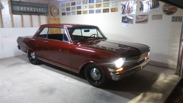 1963 Red Chevrolet Nova Coupe