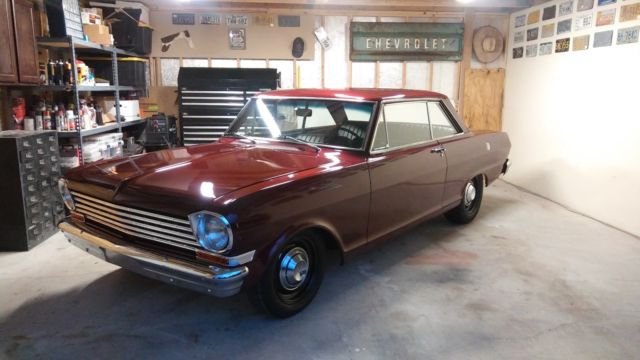 1963 Red Chevrolet Nova Coupe