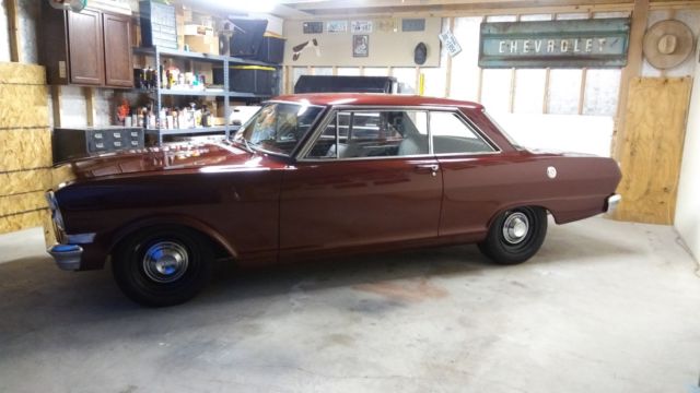 1963 Red Chevrolet Nova Coupe