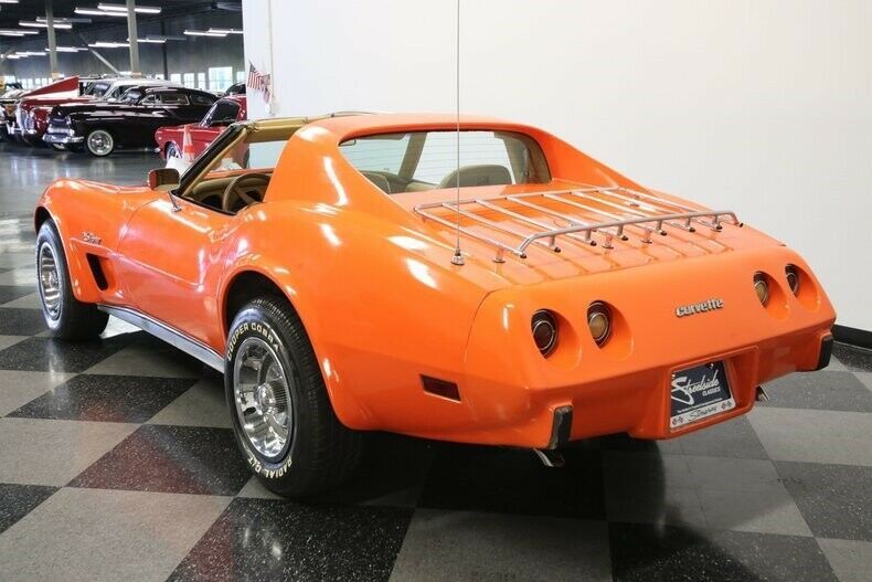 1976 Orange Chevrolet Corvette Coupe