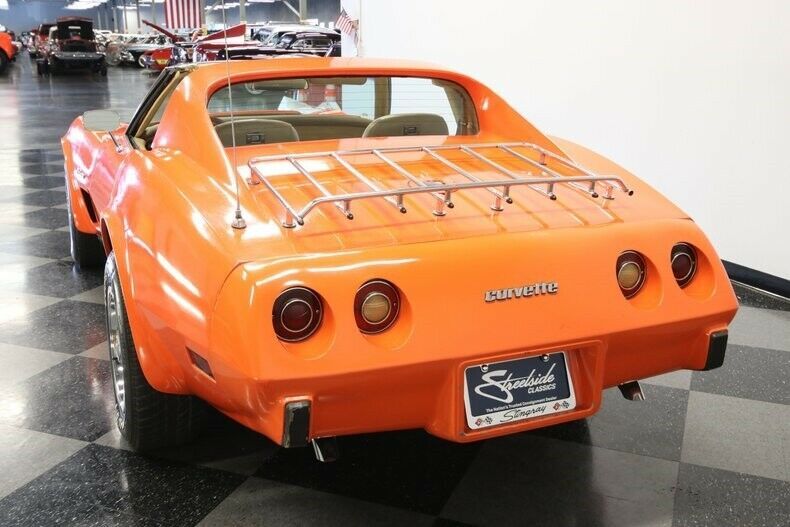 1976 Orange Chevrolet Corvette Coupe