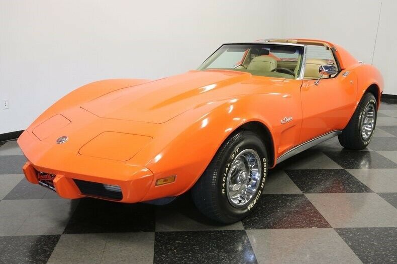1976 Orange Chevrolet Corvette Coupe