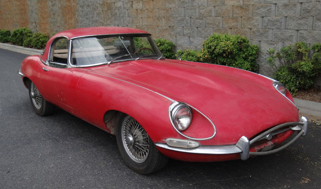 1968 Red Jaguar E-Type Convertible