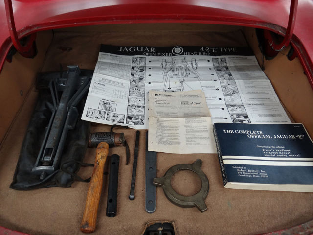 1968 Red Jaguar E-Type Convertible