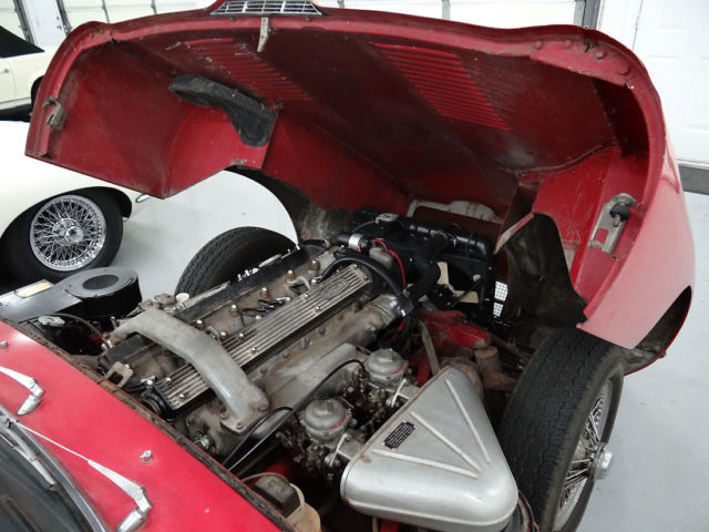 1968 Red Jaguar E-Type Convertible