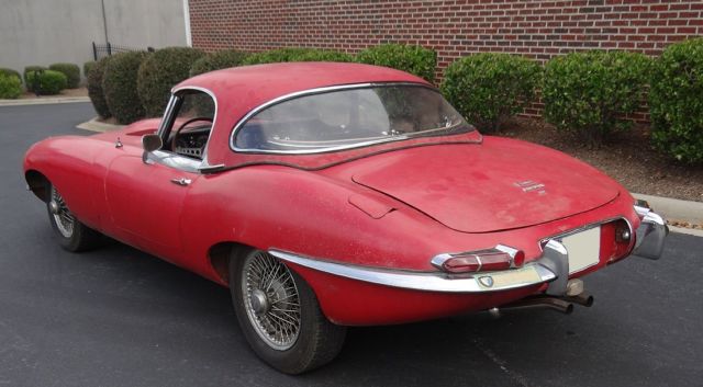 1968 Red Jaguar E-Type Convertible