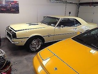 1968 butternut yellow Chevrolet Camaro Coupe
