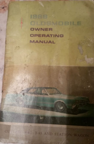 1966 Red Oldsmobile 442 Cutlass Coupe w/post